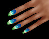 Caribean Blue Nails