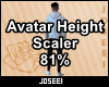 Avatar Height Scale 81%