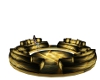 Gold Fractal Round Couch