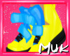 {J} Gummy Shoe Yello/Blu