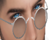 black thick glasses