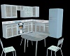 blue retro kitchen
