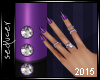 [T] Nails + Rings Purple
