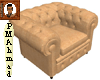 Beige Leather Chair 01