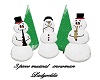 3 Piece Musical Snowman