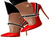 Red + black heels