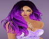 BLack Purple TIPS Hair