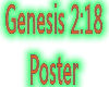 Genesis 2:18 Poster
