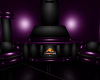 Purple pvc fireplace
