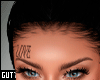 (G) Sad Love Face Tattoo