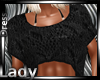 Black Knitted Crop Top