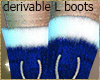winter blue boots L