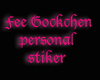 Gockchen music stiker