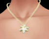 Poinsettia Gold Necklace