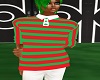 Christmas striped top