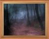 framed forest in fog