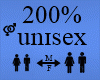 Unisex Avi Size 200%