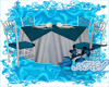 Teal White Table