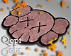 Rosy Brown Kaws Rugs