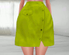Laura Lime Cargo Skirt