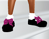 [SL]Pink Plaid Doll Shoe