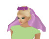 purple short veil