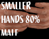 !C! SMALLER HANDS 80% M