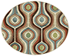 ~N~ Modern round rug