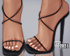 E. Strappy Black Heels