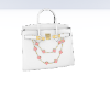 chain birk bag white