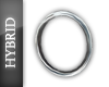 {H} Hoop Earrings SILVER