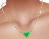 GREEN COLLAR HEART (KL)