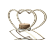 Silver/Gold Heart Candle