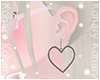 Ko ll Heart Earrings BLK