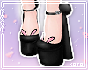 琴. Bunny black heels