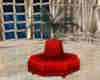 Red Velvet Lobby Sofa