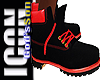 ICON  Black & Red Boots