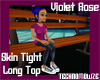 Fem Violet Rose Long Top
