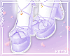 琴. Meowo lilac shoes