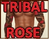 Tribal Red Rose Tattoo