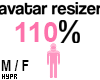 e 110% | Avatar Resize