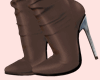 E* Brown Leather Boots