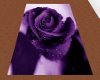 purple rose rug