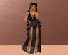 Cowl Summer Black Gown