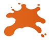 Orange Paint Spill