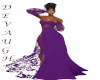 BELLA PURPLE LACE GOWN