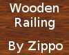 Wooden railing