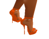 Orange high heels