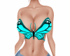 Aqua Butterfly Top