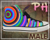 Rainbow converse shoes